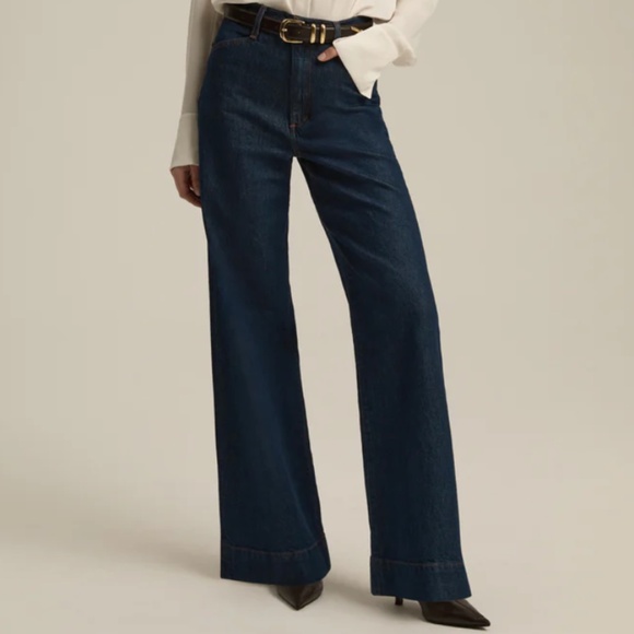 THE MISCHA SUPER HIGH RISE WIDE LEG - PEPPER - Picture 1 of 7